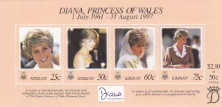 Kiribati známky, Princezna Diana